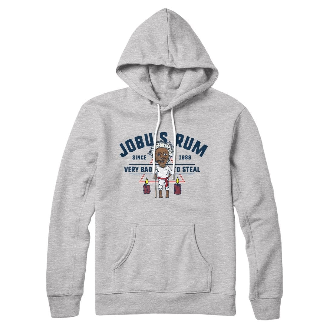 Jobu's Rum Unisex Cotton Polyester Pullover Hoodie with Kangaroo Pocket