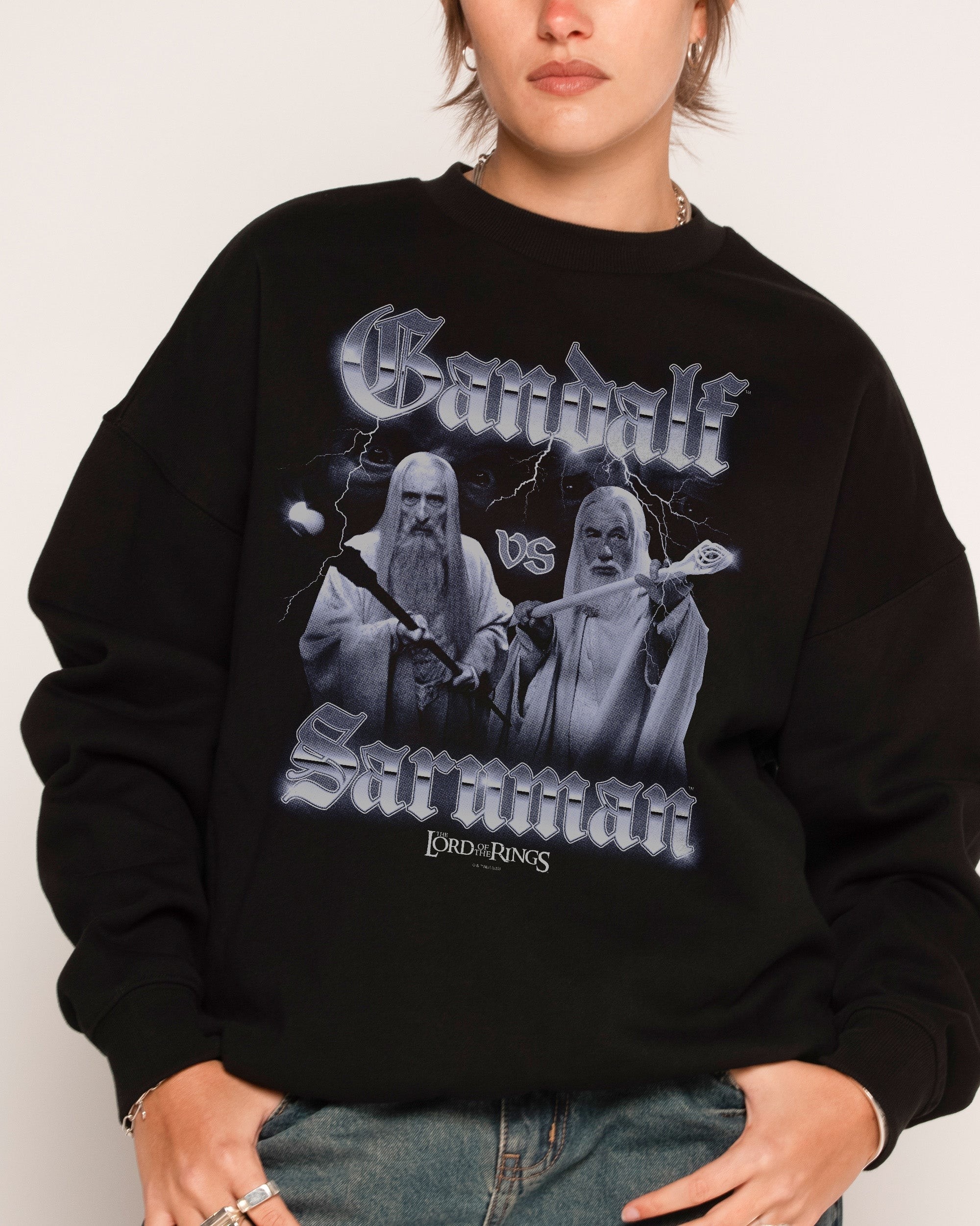 Lord of the Rings Showdown Graphic Unisex Sweatshirt 340gsm Cotton Poly Blend